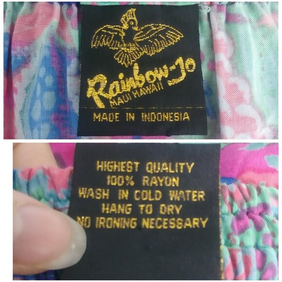 'Rainbow Jo' 3 pc set - Skirt, Shirt, Vest- Pink and Turquoise, 60's replica - Picture 10 of 10